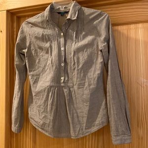 Boden pinstriped grey dress shirt